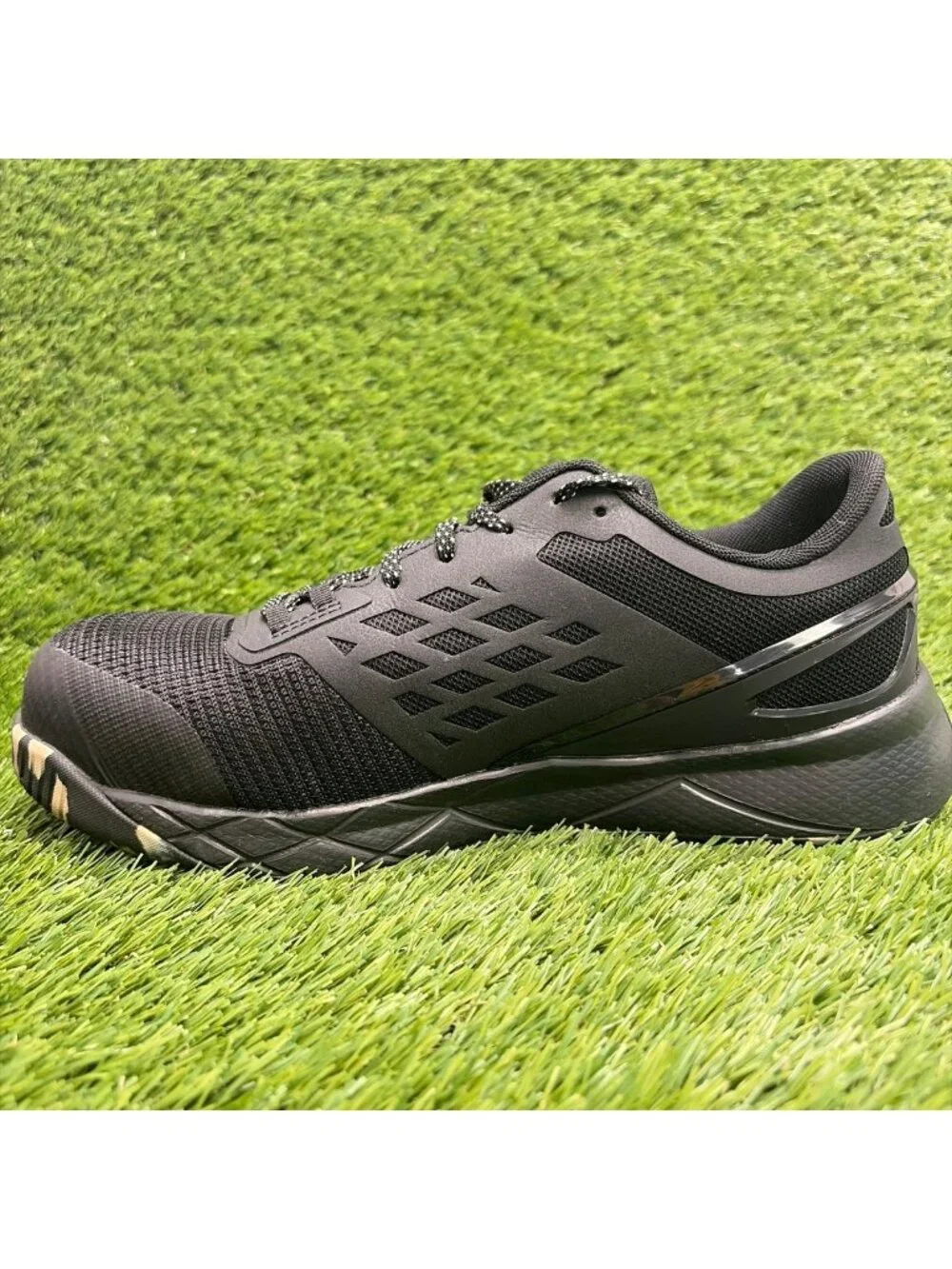 Reebok Nanoflex TR Women Size 9.5D Black Outdoor Composite Toe Safety Work Shoes
